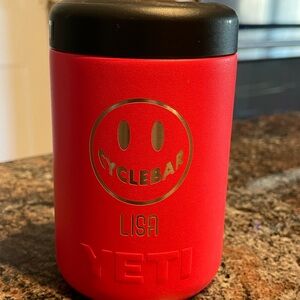 YETI hot pink Insulated Rambler Colster can holder (attn: CycleBar enthusiasts)